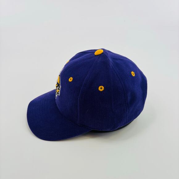 NWT NOS Vintage Mn Vikings Logo Athletic Hat Cap Purple Gold NFL 90s One Size - Picture 3 of 6